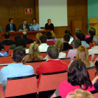 Un instante de la reunión celebrada para mantener el partido judicial.