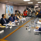 Un momento de la reunión de la comisión directiva del Consejo Superior de Deportes, presidida por su presidente, José Ramón Lete