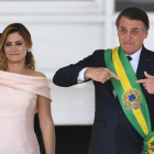 Michelle y Jair Bolsonaro, durante la toma de posesión del segundo como presidente de Brasil. Michelle y Jair Bolsonaro, durante la toma de posesión del segundo como presidente de Brasil.
