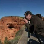 Fox realizó numerosas fotos a Las Médulas desde el mirador de Orellán