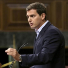 El líder de Ciudadanos, Albert Rivera, durante un pleno extraordinario.