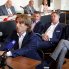 Luka Modric, durante su declaración en el juicio.