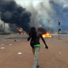 Disturbios en Uagadugu, la capital de Burkina Faso.