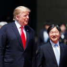 El presidente de los EEUU, Donald Trump y el emperador de Japón,  Naruhito.
