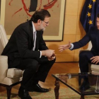 Reunión entre Mariano Rajoy y Albert Rivera en el Congreso de los Diputados.
