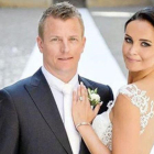 Kimi Raikkonen y Minttu Virtanen, recién casados.
