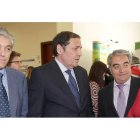 Sáez, con Manuel Franco, Juan Emilio Antón; y la alcaldesa de Zamora, Rosa Valdeón .