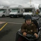 Aparcamiento de autocaravanas, frente al tanatorio de Eras