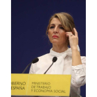 Imagen de la ministra de Trabajo, Yolanda Díaz. KIKO HUESCA