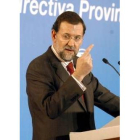 Mariano Rajoy, durante el acto de su partido, ayer, en Córdoba