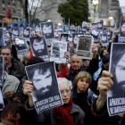 Manifestación en Buenos Aires en protesta por la desaparición de Maldonado.