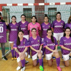 Formación del equipo de La Bañeza FS que milita en la 1.ª División Provincial Femenina. DL