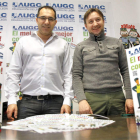 Manuel Moya, candidato de AUGC, y Santiago Duarte, secretario provincial.
