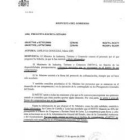 Copia de la carta remitida por Industria al senador Amilivia sobre el palacio de congresos