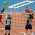 Imagen del partido entre el Fenerbache y el Eczacibasi.