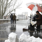 La nieve ya visitó la ciudad a mediados de enero