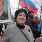 Conmemoración del aniversario de la anexión de Crimea en Simferopol.