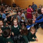 Los alumnos del colegio La Asunción recibieron el premio al mejor colegio. L. DE LA MATA