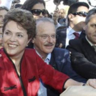 La candidata del partido de los Trabajadores (PT) a la presidencia de Brasil, Dilma Rousseff.