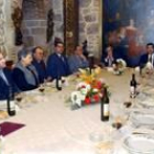 Un momento de la comida ofrecida a los diplomáticos iberoamericanos