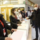 El alcalde de León, durante su votación el domingo. DL