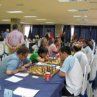 Pablo Santos, en primer término a la derecha, lideró al equipo leonés en el Nacional.