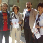León Laico visita los colegios públicos.