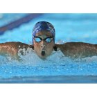 Érika Villaécija se colgó la medalla de plata en el relevo 4x50 estilos con el CN Sabadell. LAVANDEIRA JR