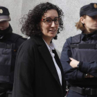 La secretaria general de ERC a su salida del Supremo. LIZÓN