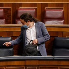 Pablo Iglesias, el jueves, en el Congreso de los Diputados. BALLESTEROS