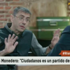 Monedero, con Risto, en 'Al rincón de pensar'.