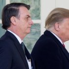 Donald Trump y Jair Bolsonaro en la Casa Blanca.