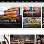 La página web de la BBC abre con Cataluña.