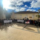 Protestas en Carrizo contra la construcción de las balsas del Órbigo. M. C.