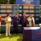 Un momento del acto de entrega de trofeos del domingo, con el que se cerró la competición de León