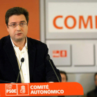 El secretario general del PSOE en la Comunidad interviene ante el Comité Autonómico.