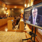 Pleno de la Diputación, en una imagen de archivo. J. NOTARIO