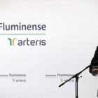 Francisco Reynés, consejero delegado de Abertis, en un acto en Río de Janeiro el pasado viernes, 6 de septiembre.