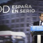 Mariano Rajoy una vez finalizada la reunión del comité ejecutivo nacional del partido.