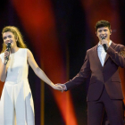 Ensayo de los representantes españoles en Eurovisión, Amaia y Alfred