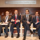 El consejero de Educación, Fernando Rey, y su equipo directivo. J.L. Leal