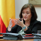 Cristina Herrero comparece en la Comisión de Presupuestos del Congreso. J.J. GUILLÉN