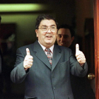 Hume celebra en 1998 la concesión del Nobel de la Paz por su labor en la paz en Irlanda. GERRY PENNY