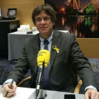 Carles Puigdemont entrevistado por Catalunya Ràdio.