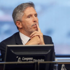 Marlaska en su comparecencia en el Congreso. FERNANDO ALVARADO