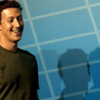 El fundador de Facebook, Mark Zuckerberg, durante su intervención en el Mobile World Congress (Congreso Mundial de Móviles, WMC)