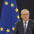 Jean-Claude Juncker ofrece el discurso anual sobre el estado de la Unión en el PE. PATRICK SEEGER