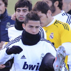 Cristiano no viajó a Holanda y entrenó en Madrid.