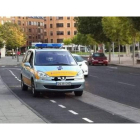 Un vehículo oficial invade el carril bici.