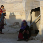 Un campo de desplazados en la provincia de Idlib, en el noroeste de Siria.